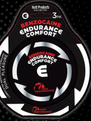 endurance comfort benzocaine condoms 3 pk