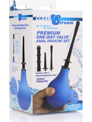 premium one way valve anal douche set