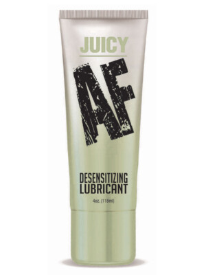 juicy af desensitizing gel lube 4 oz