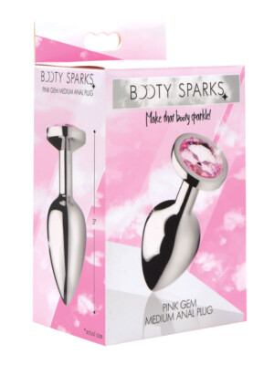 pink gem anal plug medium