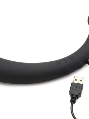 10x vibra crescent silicone dual ended dildo black 10x vibra crescent silicone dual ended dildo black