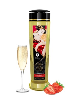 massage oils romance 8 fl. oz. sparkling strawberry wine