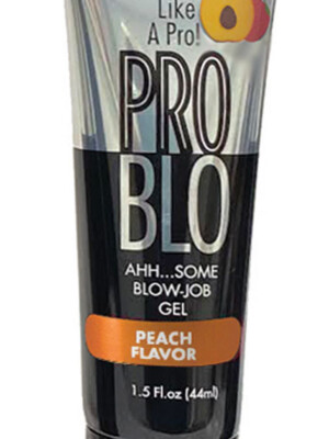 problow oral pleasure gel peach