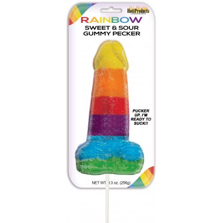 rainbow sweet & sour gummy pecker rainbow sweet & sour gummy pecker