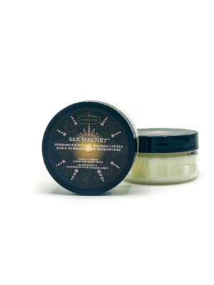 sex magnet pheromone massage candle vanilla amber 1.7 oz