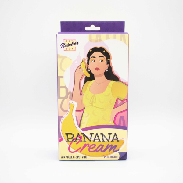 banana cream air pulse and g spot vibrator yellow