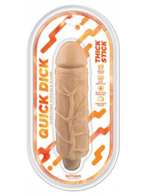 thick stick quick dick vibrating flex dildo 5 inch