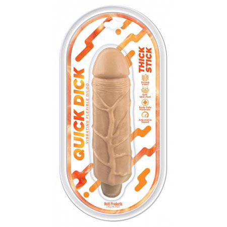 thick stick quick dick vibrating flex dildo 5 inch