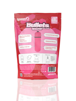 screaming o 4t bullet super powered one touch vibrating bullet strawberry