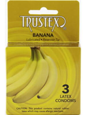 trustex flavored lubricated condoms 3 pack banana trustex flavored lubricated condoms 3 pack banana