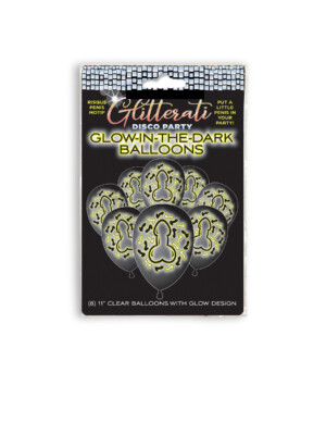 glitterati disco penis glow balloons glitterati disco penis glow balloons