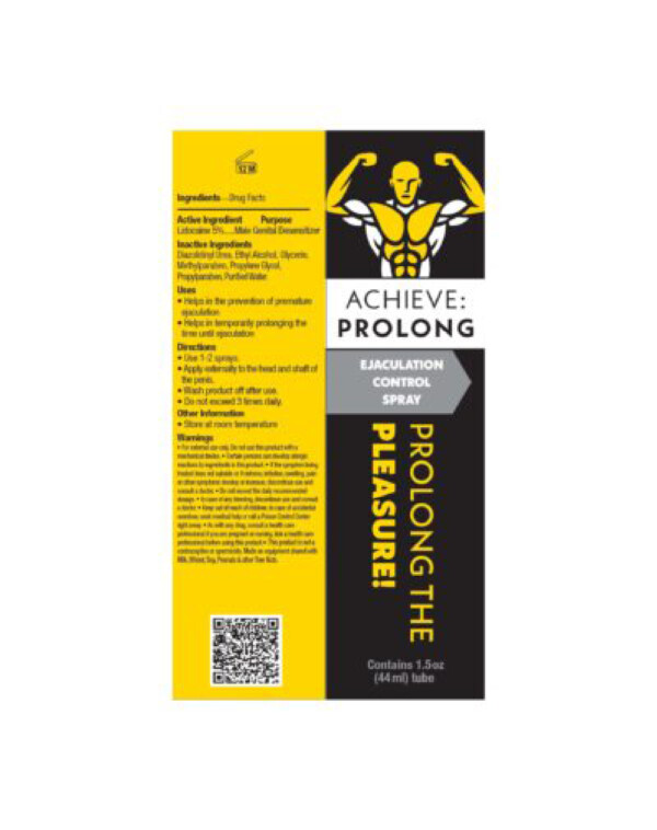 achieve prolong ejaculation control spray 1 oz