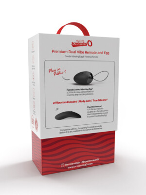 premium dual vibe remote and egg black