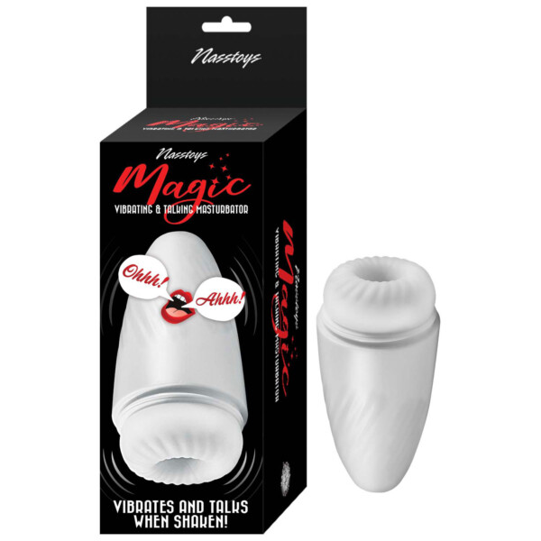 magic vibrating and talking masturbator white magic vibrating and talking masturbator white