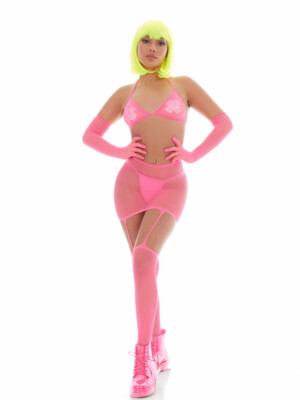 bling ring 5pc set one size pink bling ring 5pc set one size pink