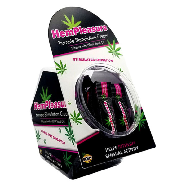 hempleasure for women sample packet 50 pc fish bowl display