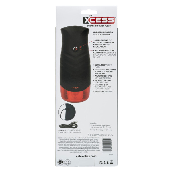 xcess gyrating power pussy black