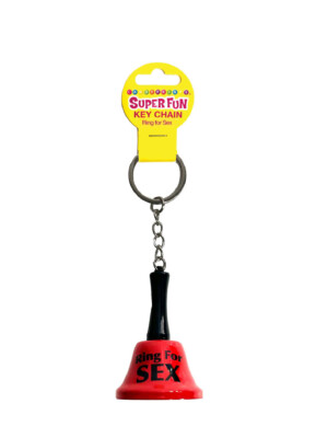 super fun key chain, ring for sex red