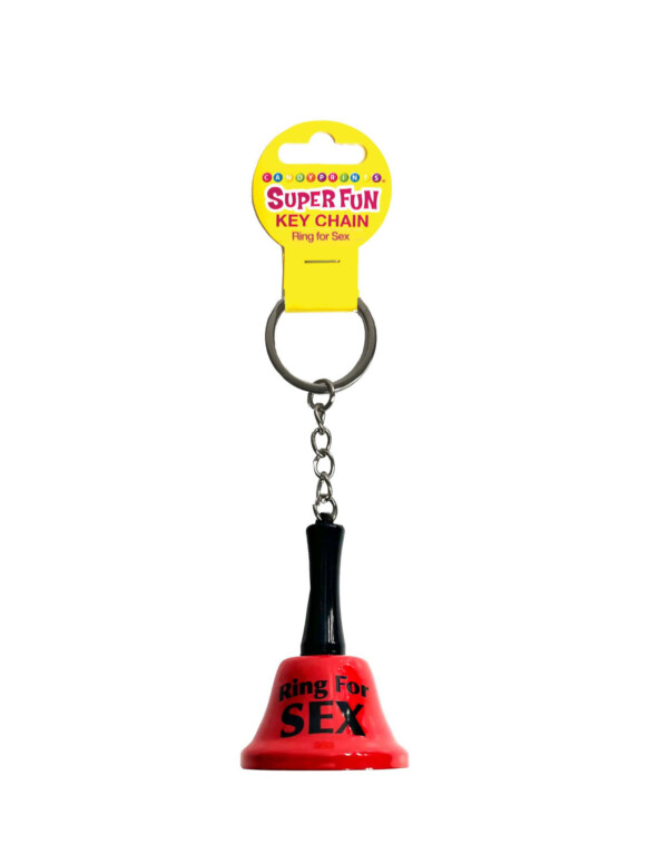 super fun key chain, ring for sex red