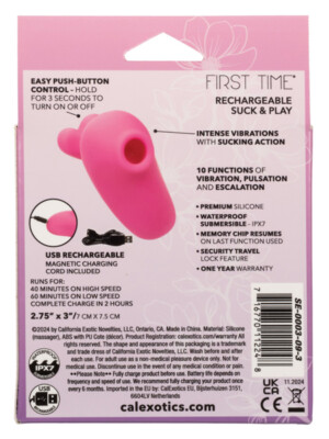 first time rechargeable suck and play pink
