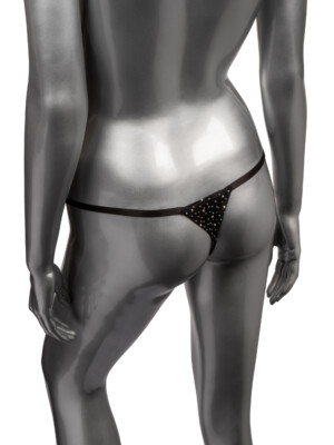 radiance crotchless thong one size black radiance crotchless thong one size black