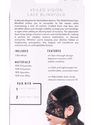 veiled vision lace blindfold