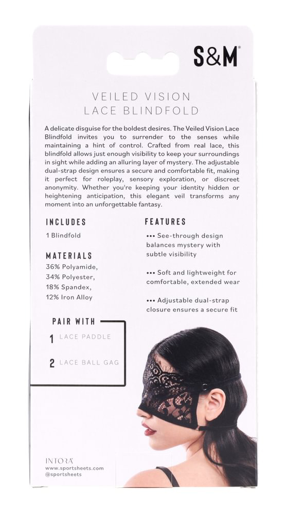 veiled vision lace blindfold