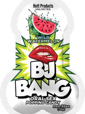bj bang 1pc oral sex popping candy watermelon 10gm
