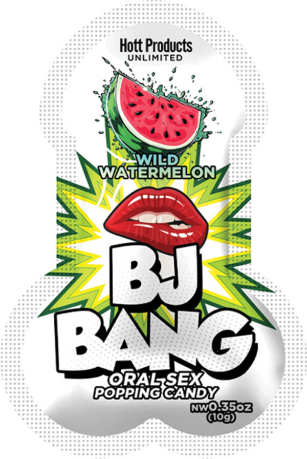 bj bang 1pc oral sex popping candy watermelon 10gm