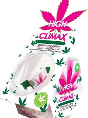 high climax female stimulating cream 0.067 fl. oz. 50 pc. bowl display