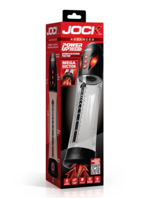 power up automatic waterproof penis pump clear