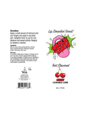 smack tarts 4oz lickable flavored lubricant cherry smack tarts 4oz lickable flavored lubricant cherry