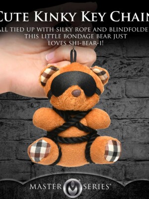 rope teddy bear keychain