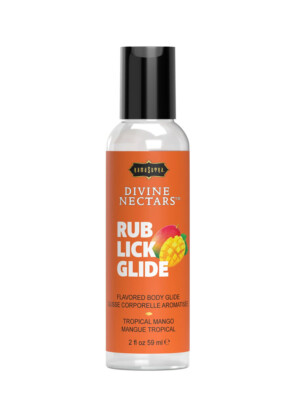 divine nectars flavored body glide tropical mango 2 fl. oz./ 59ml
