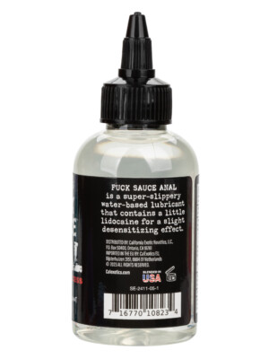 fuck sauce anal numbing lubricant 4 oz