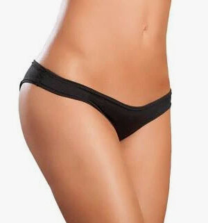 flattering mini srunchy panty small/medium black