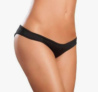 flattering mini srunchy panty small/medium black