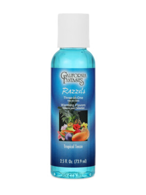 razzels warming lubricant tropical teeze 2 oz. bottle