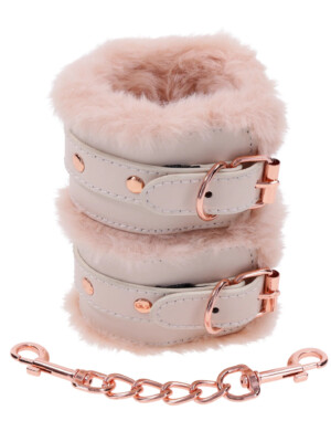 peaches n creame fur handcuffs pink peaches n creame fur handcuffs pink