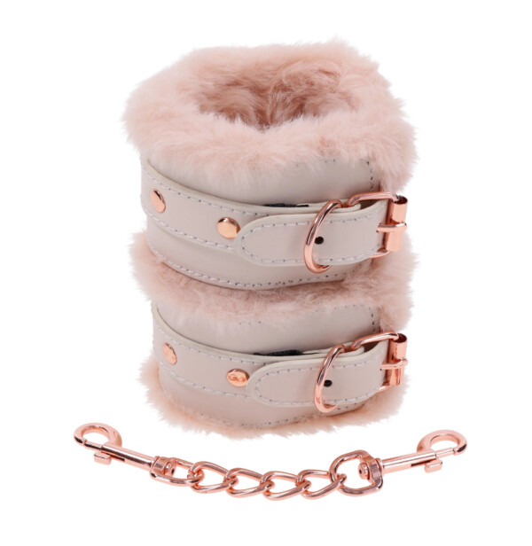 peaches n creame fur handcuffs pink peaches n creame fur handcuffs pink