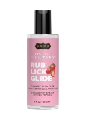 divine nectars flavored body glide strawberry dreams 5 fl oz. 150ml