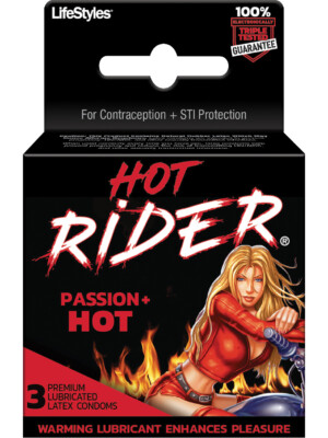 hot rider 3 pack lubricated latex condoms hot rider 3 pack lubricated latex condoms