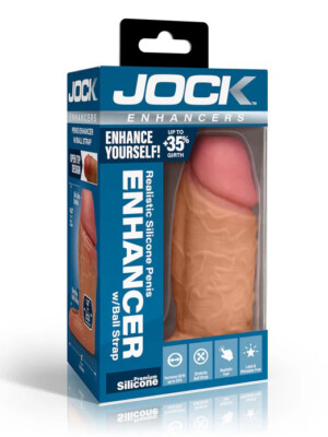 jock silicone penis extension sleeve medium