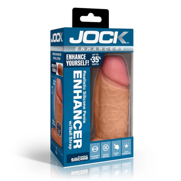 jock silicone penis extension sleeve medium