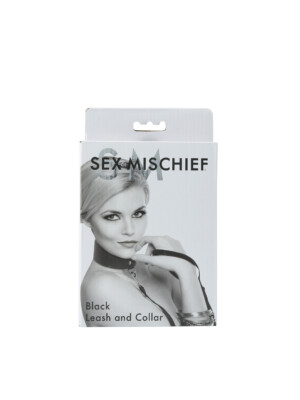 sex and mischief leash and collar black