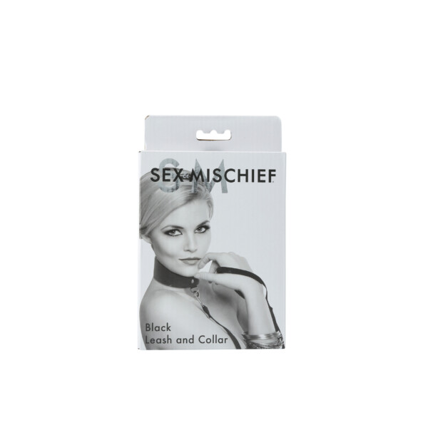 sex and mischief leash and collar black