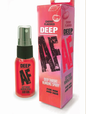 deep af deep throat numbing spray cherry 1 fl. oz.