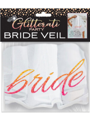 glitterati bride veil white
