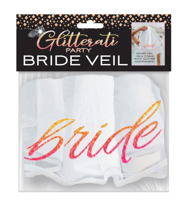 glitterati bride veil white