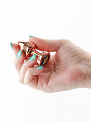 rear assets petite rose gold/rainbow